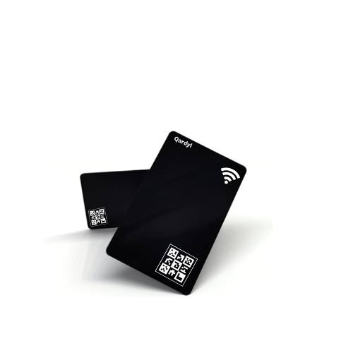Carte pvc en noir et blanc - Qardyl